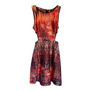 New! Johanne Beck Firefly Cut Out Dress Size XS - 47738